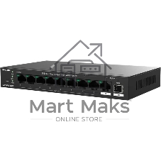 Коммутатор IP-COM G2210P-8-120W, 8×1 Гбит/с PoE + 1×1 Гбит/с + 1×SFP, управляемый