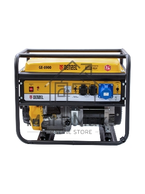 Электрогенератор бензиновый Denzel GE 6900, 5.5 кВт, 97 дБ, 77 кг