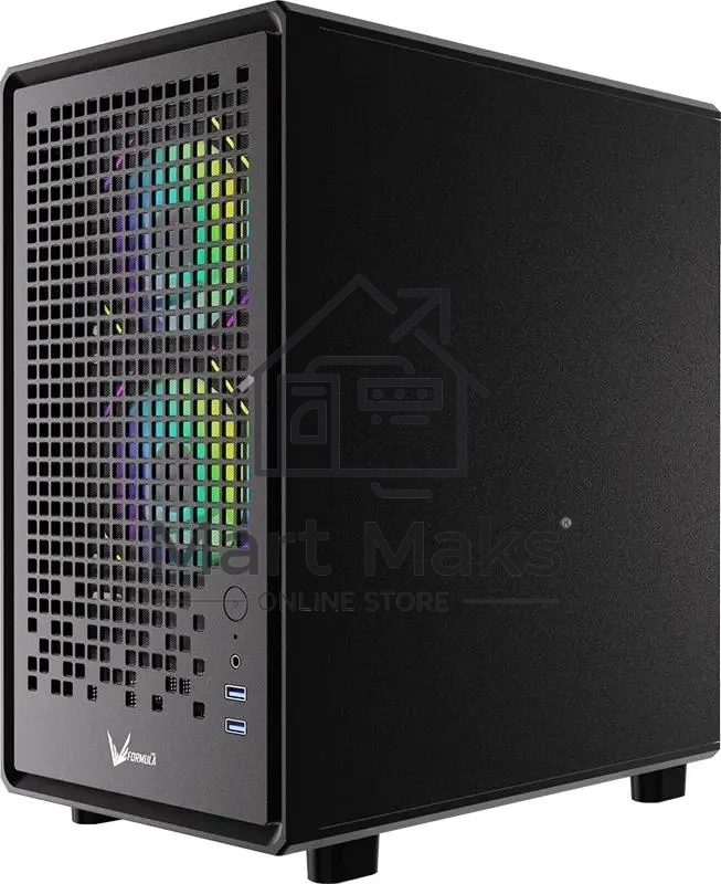Компьютерный корпус Aerocool / Formula Air Mesh G2 черный без БП mATX 3x120mm 2xUSB3.0 audio