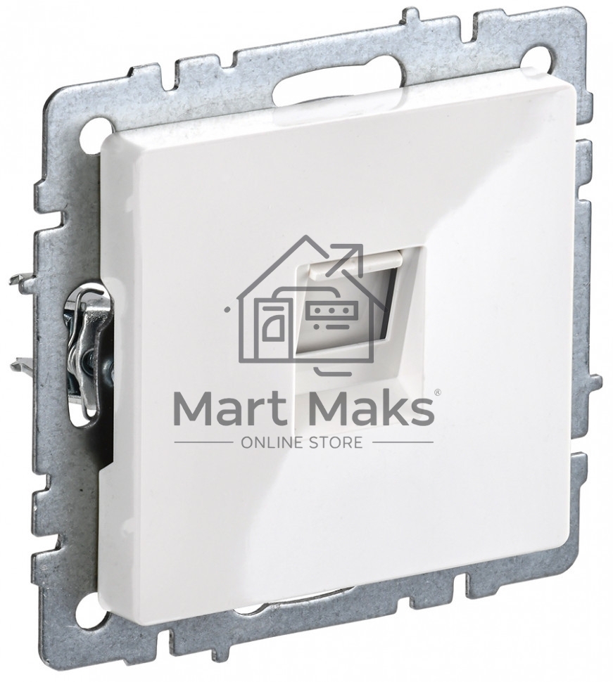 Розетка компьютерная IEK BRITE РК11-БрБ RJ45 кат.6 белый