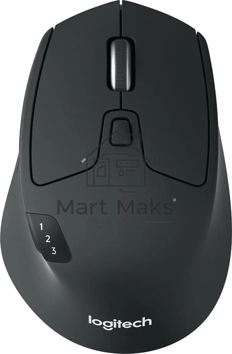 Мышь беспроводная Logitech M720 Triathlon черный, 1000 dpi, радиоканал, Bluetooth, USB, кнопки - 8