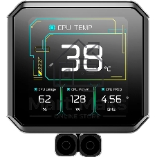 Система водяного охлаждения Deepcool Spartacus 360 ARGB Soc-AM5/AM4/1200/1700/1851 черный 4-pin 32.23dB Al LCD 2073gr Ret (R-SPT360-BKDSMP-G-1)