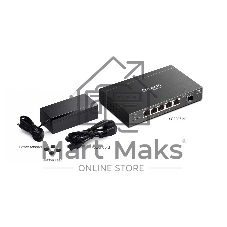 Коммутатор TP-Link Omada SG2206MP, 4×1 Гбит/с PoE+ + 2×1 Гбит/с SFP, управляемый
