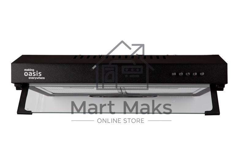 Вытяжка подвесная Oasis UP-50B черный, 50 см, 450 куб. м/ч, 44 дБ