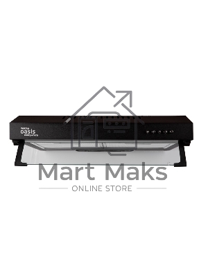 Вытяжка подвесная Oasis UP-50B черный, 50 см, 450 куб. м/ч, 44 дБ