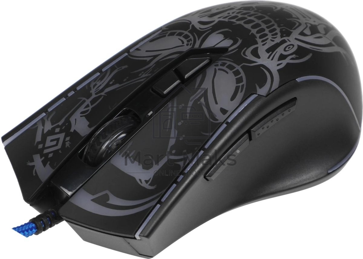 Мышь проводная Defender Bulletstorm GM-928 черный, 7200 dpi, USB, кнопки - 7