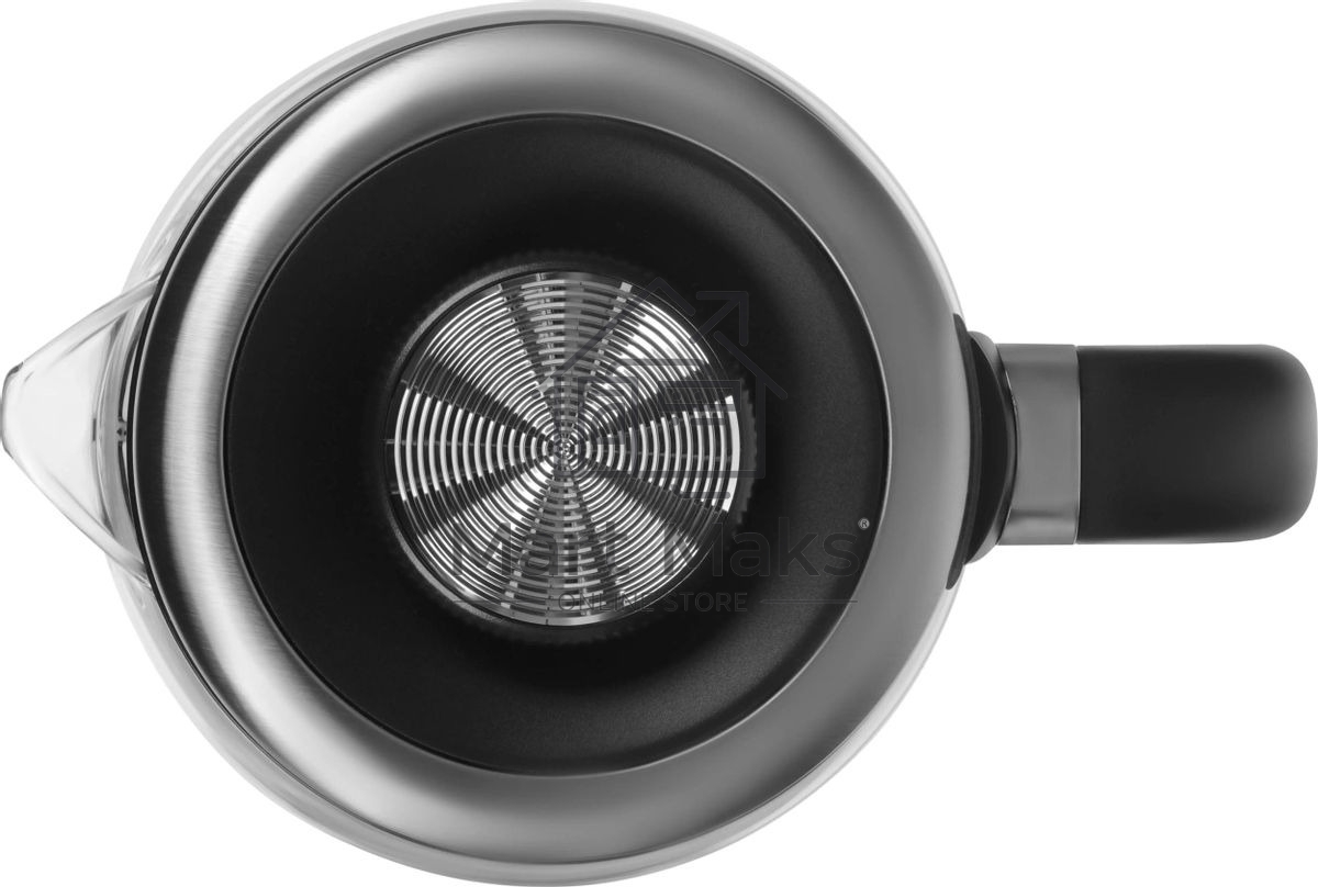 Чайник электрический Hyundai HYK-G5501 1.7 л, 2200 Вт, серебристый/черный