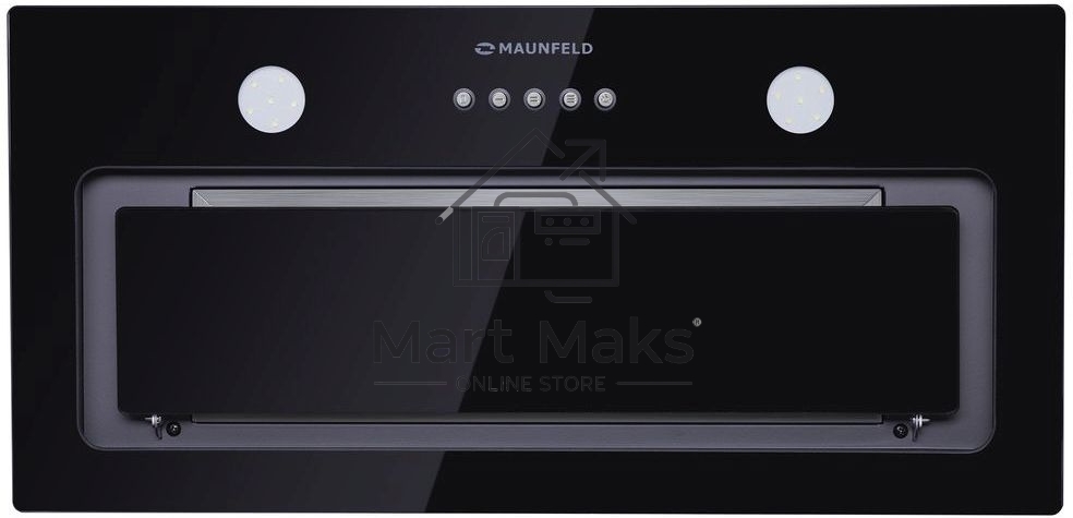 Вытяжка встраиваемая Maunfeld Trapeze 601GG черный, 60 см, 1150 куб. м/ч, 54 дБ