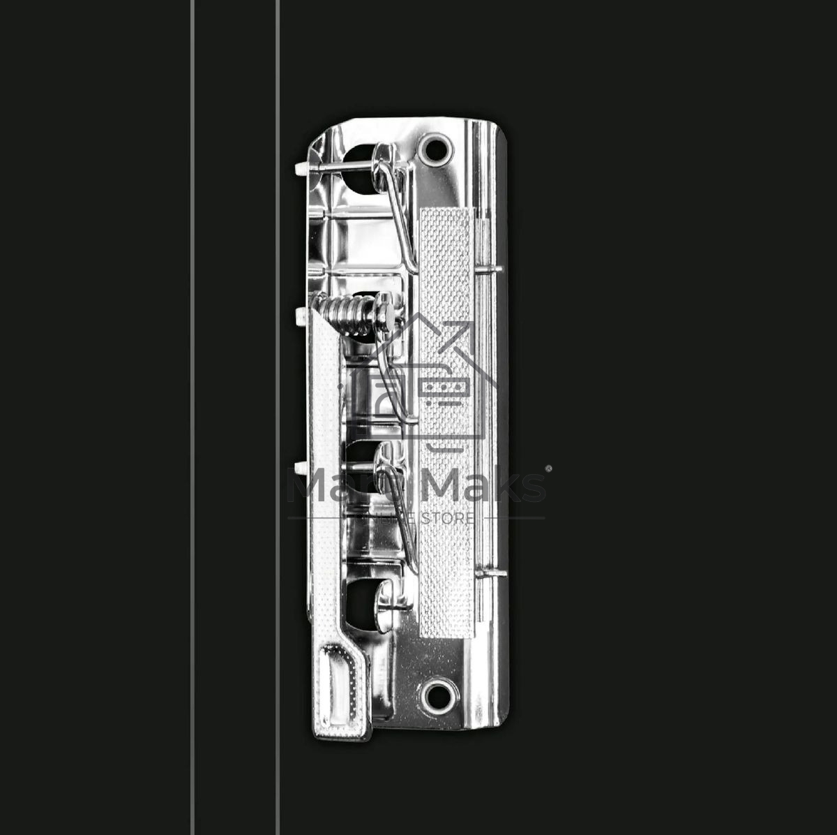 Папка с металлическим зажимом Buro -ECB04CBLACK A4, пластик, 0.5мм, черный