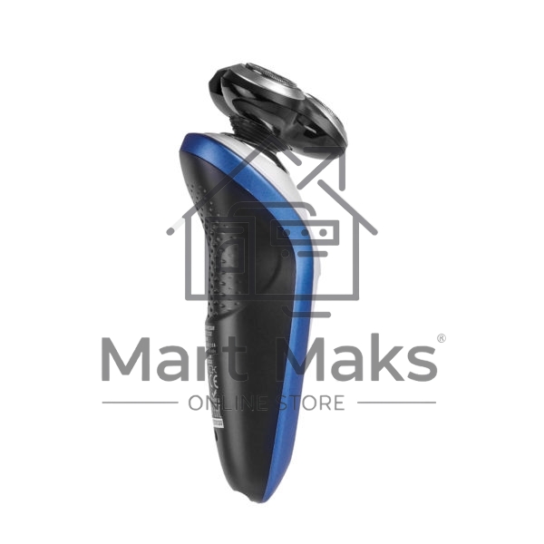 Бритва Centek CT-2152 (сер/бел/син) 5 ВТ, 3 плав. головки, аккумулятор+работа от сети