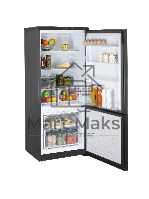 Холодильник Бирюса W551 графит двухкамерный 180/60л морозилка снизу, автоматическое оттаивание