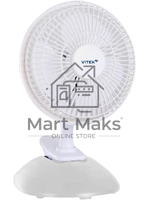 Вентилятор настольный Vitek VTF-0610 13Вт скоростей:3 белый Вентилятор настольный Vitek VTF-0610 13Вт скоростей:3 белый