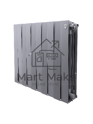 Радиатор биметаллический Royal Thermo PianoForte 500 серебристый - 10 секц.