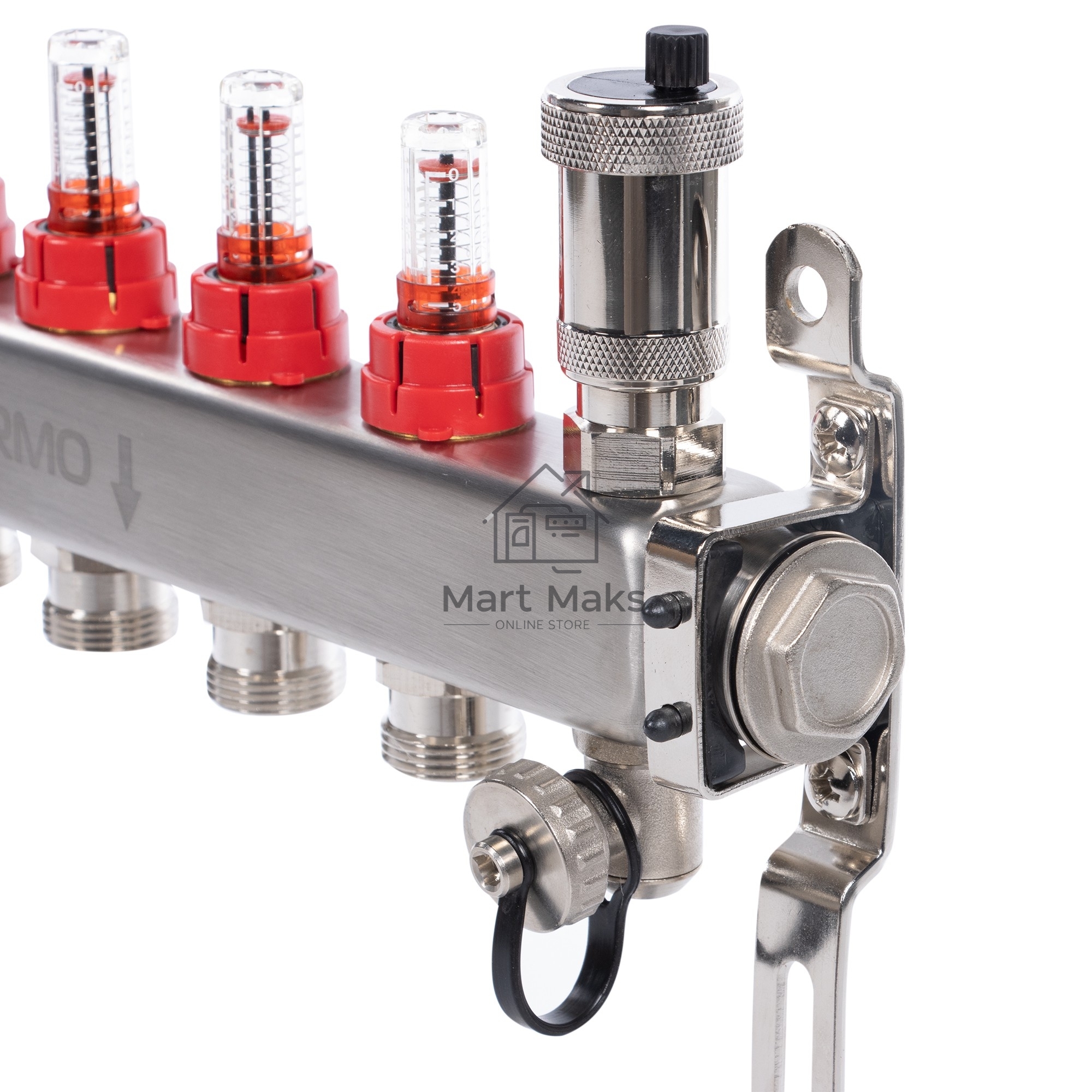 Коллектор Royal Thermo нерж. в сборе с расходомерами 1