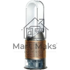 Очиститель-увлажнитель воздуха Dyson PH05 545007-01 белый/золотистый, 40 м², 5 л, HEPA H13, угольный фильтр, SCO-катализатор, УФ-стерилизация воды, управление со смартфона, датчики качества воздуха, 6 режимов работы