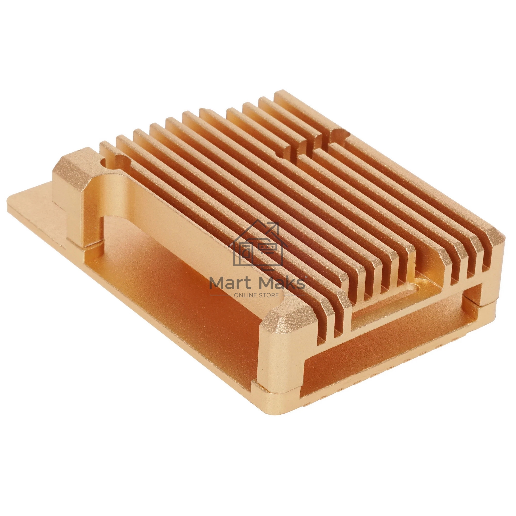 Корпус Qumo Aluminum case without fan, Raspberry Pi 3, gold(RS025)