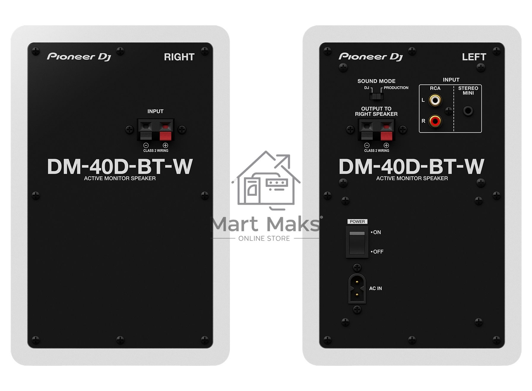 Студийные мониторы Pioneer DJ DM-40D-BT-W