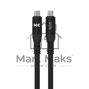 Дата-кабель MORE CHOICE (4620202554543) K83aa 2м USB 3.0A PD 60W для Type-C Type-C- 2м, черный