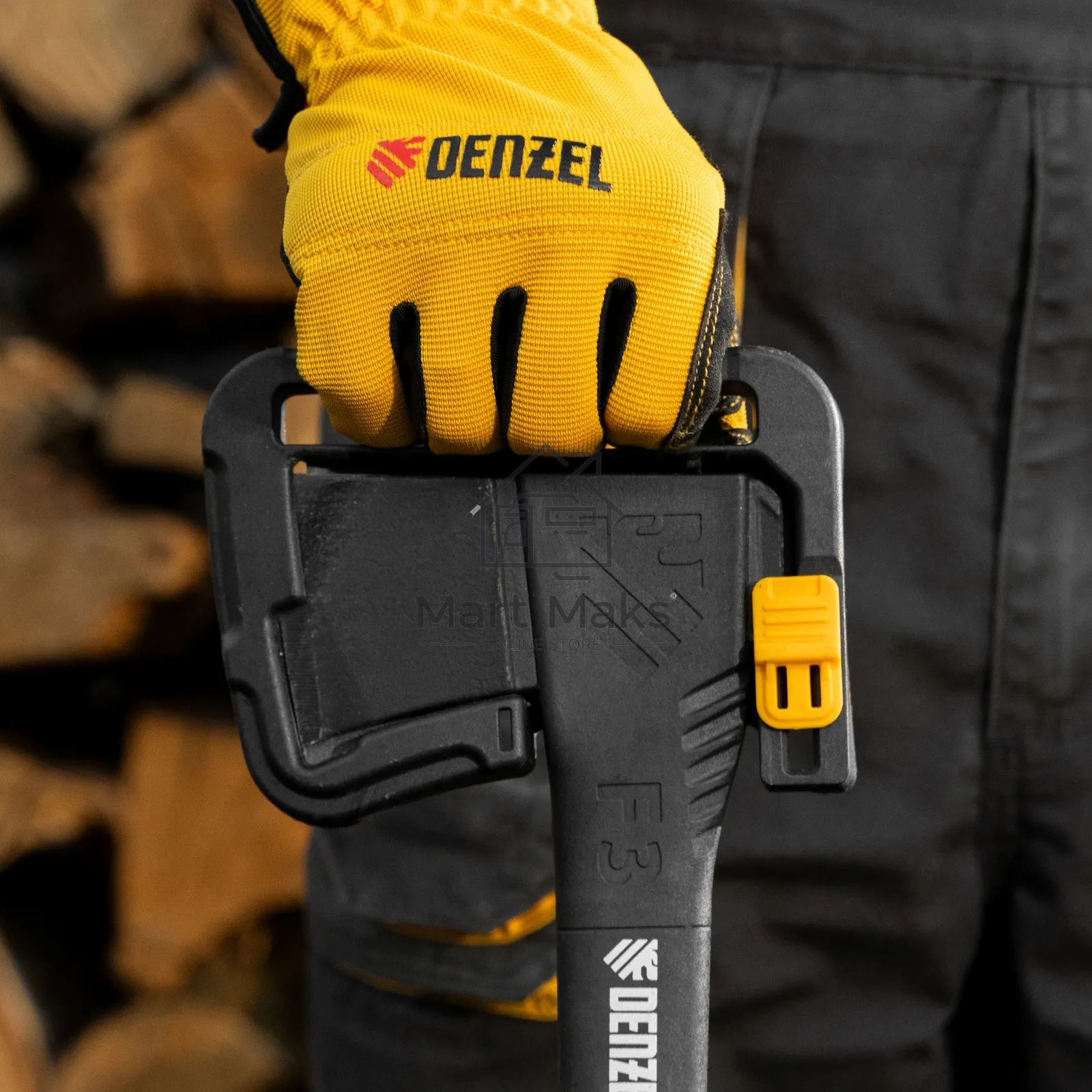 Топор-колун Denzel 21430 F3, 640 гр, двухкомпонентная рукоятка, 320 мм