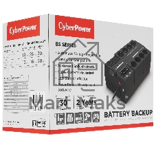 Источник бесперебойного питания CyberPower BS850E NEW/850 ВА/480 Вт/8 х CEE 7 (евророзетка)