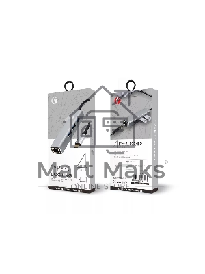 USB-концентратор USB 3.1 Type-Cm --> RJ-45+3port USB3.0(f) Aluminum Shell VCOM DH311A