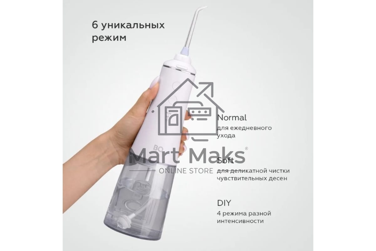 Ирригатор BQ IR003 белый/серый