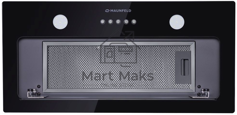 Вытяжка встраиваемая Maunfeld Trapeze 601GG черный, 60 см, 1150 куб. м/ч, 54 дБ