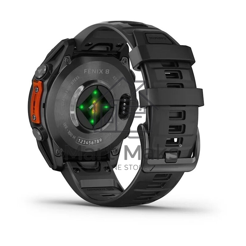 Смарт-часы Garmin Fenix 8 AMOLED серый, черный 47мм