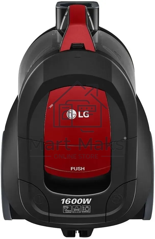 Пылесос LG VC5316NNTR черный/красный, 330/1600 Вт, уборка сухая, пылесборник контейнер 1.3 л