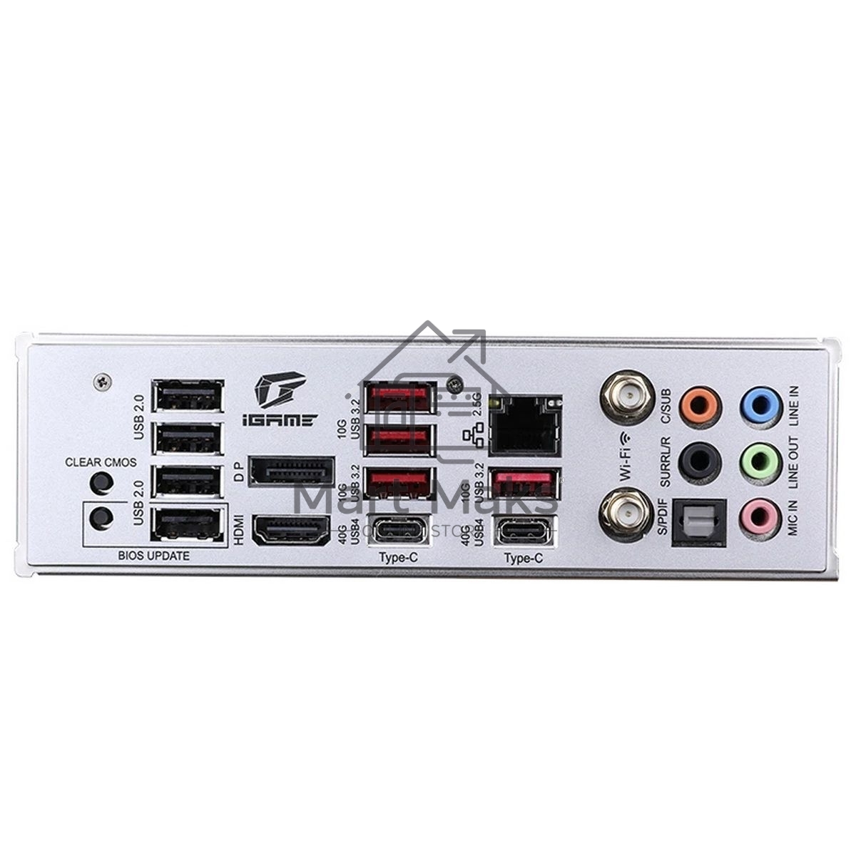 Материнская плата Colorful iGame Z890 FLOW V20, LGA 1851, Intel Z890, 4xDDR5, 5xM.2, 4xSATA, 2xPCIe 5.0 x16, 1xPCIe 4.0 x4, 1xHDMI, 1xDP, 1x 2.5Gb LAN, 4xUSB-A 3.2 Gen 2, 2xUSB-C 3.2 Gen 2, 1xUSB-C 3.2 Gen 2x2, 5x3.5 мм, 7.1, ATX