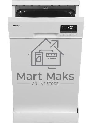 Посудомоечная машина Hyundai DF414, белый, 44.8 см, 9 компл., 49 дБ, класс A++