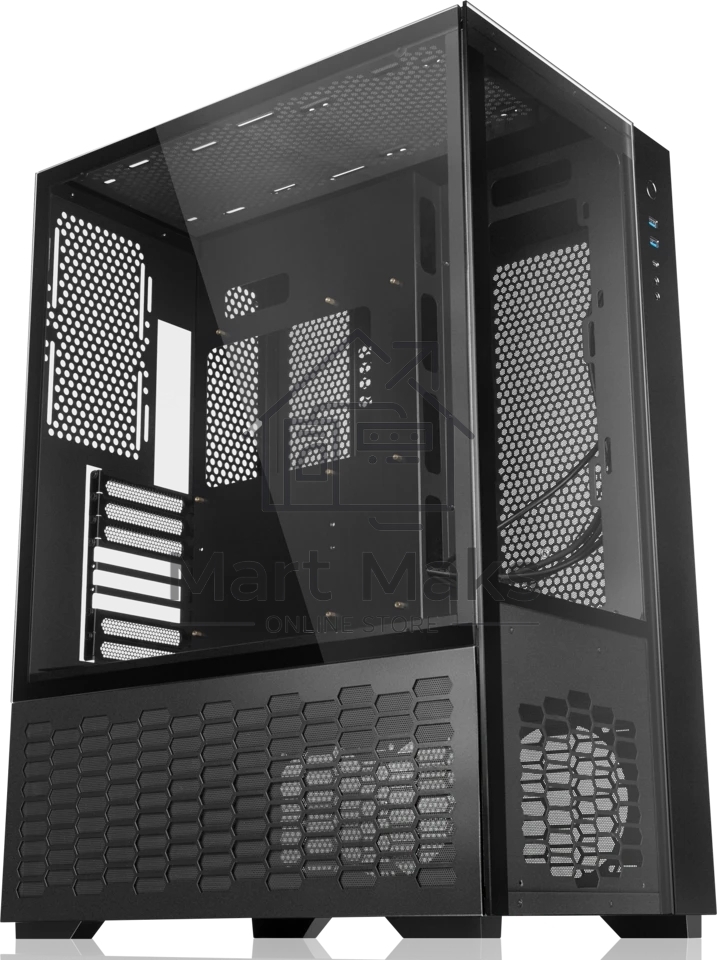 Компьютерный корпус Raijintek PAEAN PREMIUM 0R20B00208, черный, Aluminum, ATX/MICRO ATX/MINI-ITX, USB 3.0x2, Type Cx1, HD Audiox1