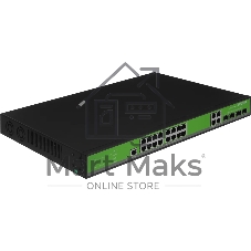 Коммутатор Digma DSW716G-4C-R, 16×1 Гбит/с + 4×1 Гбит/с Combo, управляемый