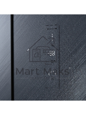 Холодильник Бирюса CD 496 TCG текстурированное серое стекло трехкамерный 334/162л морозилка снизу, NoFrost, Side by Side