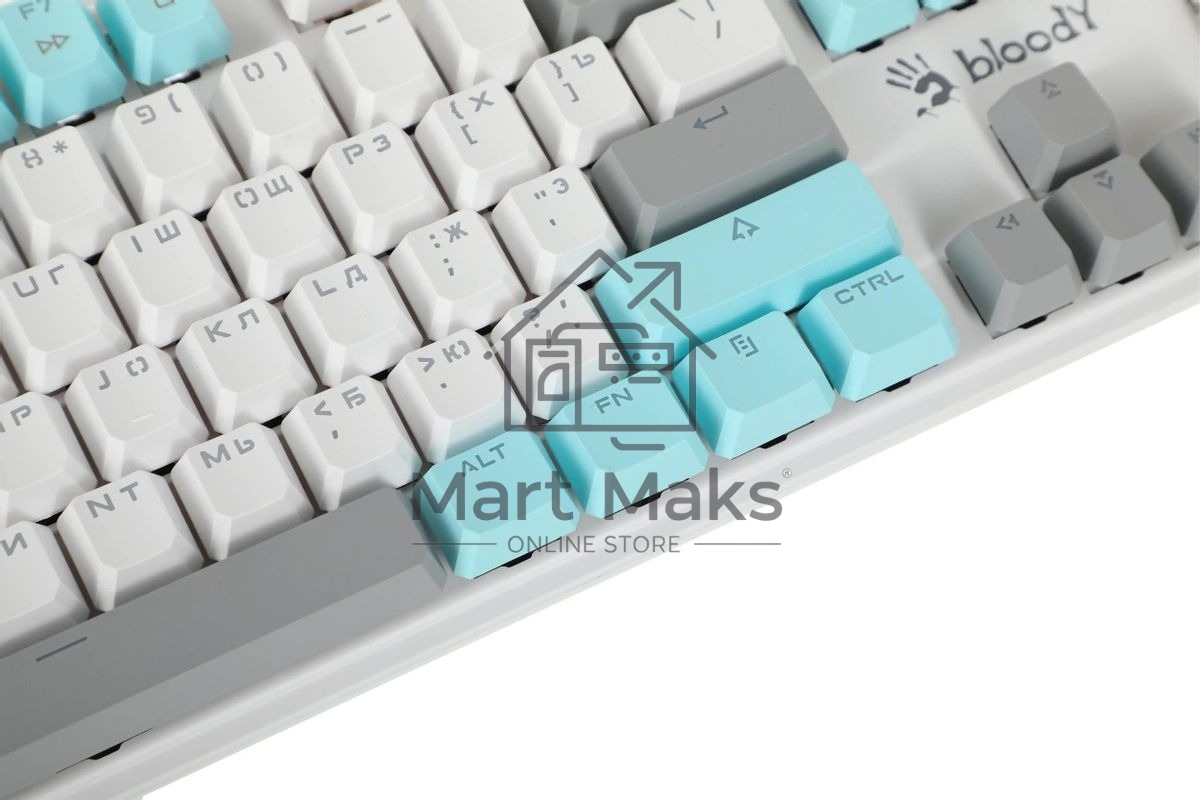Клавиатура проводная A4Tech Bloody S510N USB белый