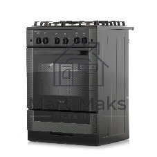 Плита газовая Gefest ПГ 6500-02 0115 черный, конфорок 4 шт, духовка 52 л, 60 см x 85 см x 60 см