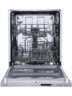 Встраиваемая посудомоечная машина Бирюса DWB-612/5, серебристый, 59.8 см, 12 компл., 49 дБ, класс A++