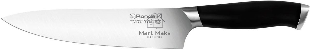 Набор ножей кухонных Rondell RD-1773 компл.:4предм. черный блистер