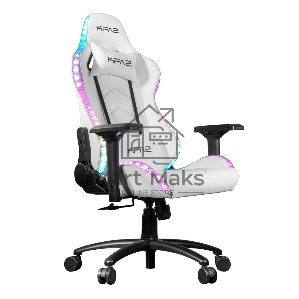 Кресло игровое компьютерное KFA2 Gaming Chair 01 RGB SE белый