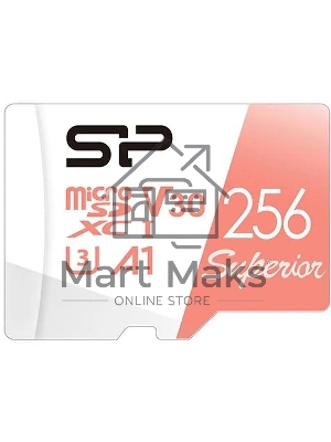 Флеш карта microSD 256Gb Silicon Power Superior A1 microSDXC Class 10 UHS-I U3 100/80 Mb/s