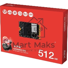 Накопитель SSD NVMe ADATA XPG GAMMIX S55, 512Gb, PCIe 4.0 x4, 2230, R/W 5000/3000 Мбайт/сек