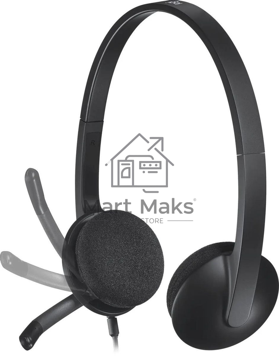 Гарнитура проводная Logitech Headset H340 USB graphite
