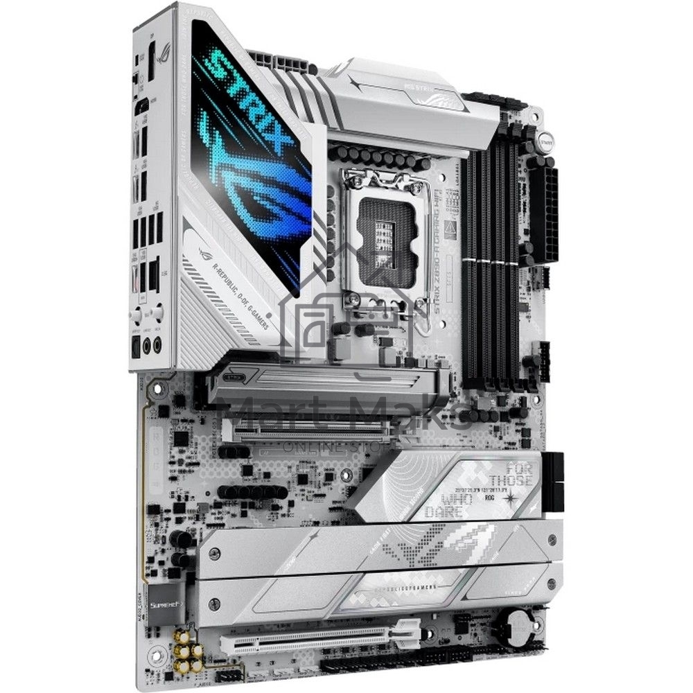 Материнская плата ASUS ROG STRIX Z890-A GAMING WIFI, LGA 1851, Intel Z890, 4xDDR5, 4xSATA, 5xM.2, 1xPCIe 4.0 x16, 1xPCIe 5.0 x16, 1xHDMI, 1xDP, 1x 2.5Gb LAN, 2xUSB-A 3.2 Gen 1, 5xUSB-A 3.2 Gen 2, 1xUSB-C 3.2 Gen 2, 2xThunderbolt 4, 2x3.5 мм, 7.1, ATX
