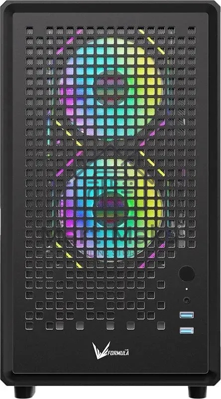 Компьютерный корпус Aerocool / Formula Air Mesh G2 черный без БП mATX 3x120mm 2xUSB3.0 audio