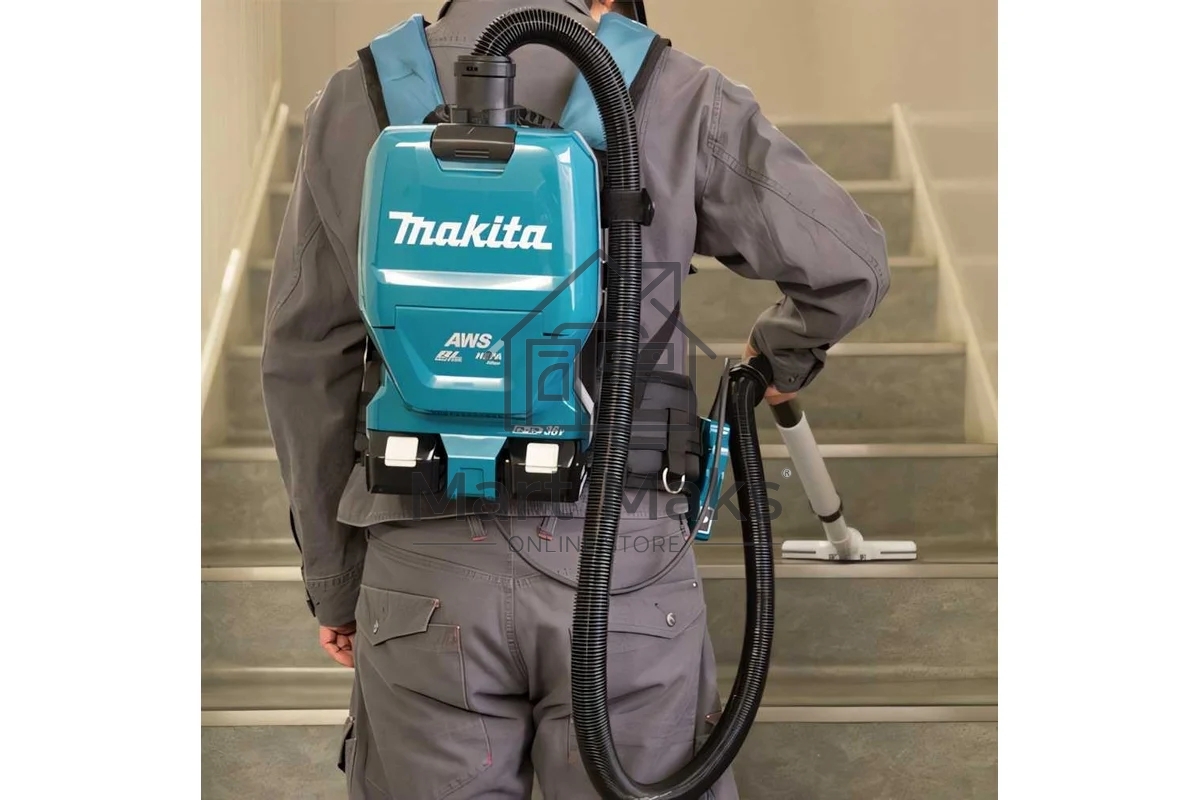 Строительный пылесос MAKITA DVC265ZXU аккумуляторный Li-ion, 36 В, уборка сухая, пылесборник мешок, 2 л, без АКБ, без ЗУ