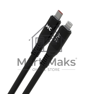 Дата-кабель MORE CHOICE (4620202554567) K83ia USB 3.0A PD 27W для Lightning ng 8-pin Type-C - 1м, черный