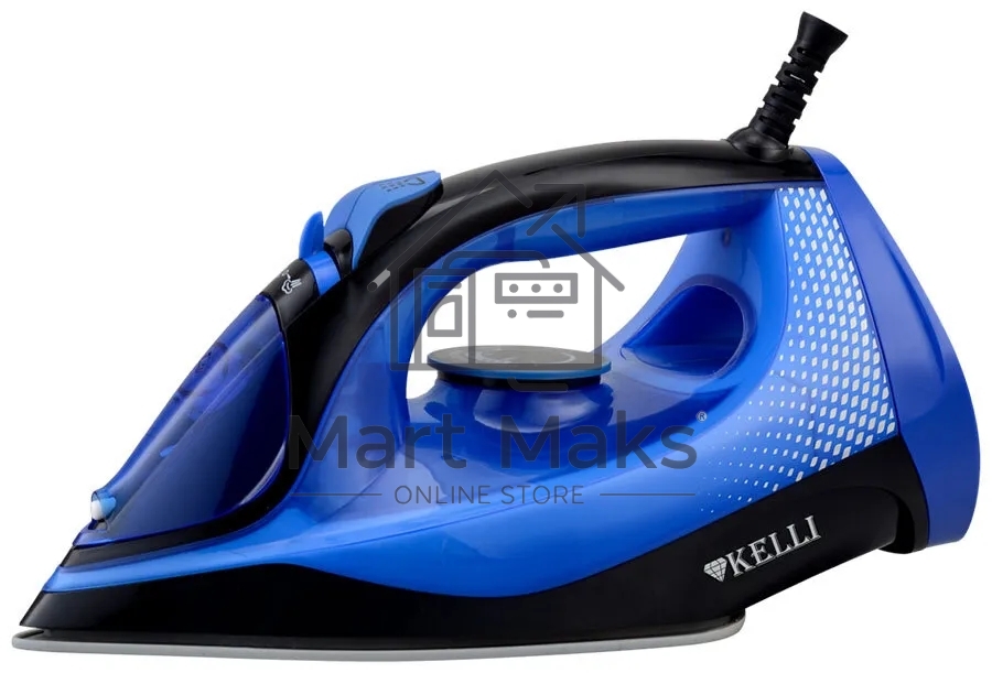 Утюг Kelli KL-1648 синий керамическое покрытие
