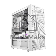 Компьютерный корпус без блока питания PCCOOLER C3B310 WH, Mesh Mid Tower, White, TG, 0.4 SPCC, no fans mATX, mITX 160/340/170мм 1x2.5