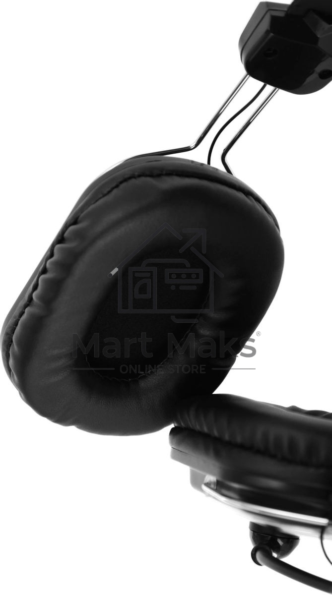 Гарнитура проводная с микрофоном A4Tech HU-50 черный 2м накладные USB оголовье