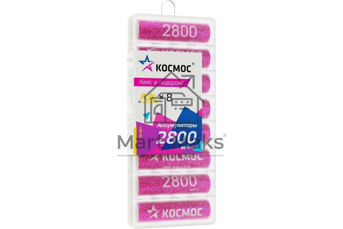 Аккумулятор R6 NI-MH 2800мА.ч 8b (уп.8шт) КОСМОС KOCR6NIMH2800mAh8B